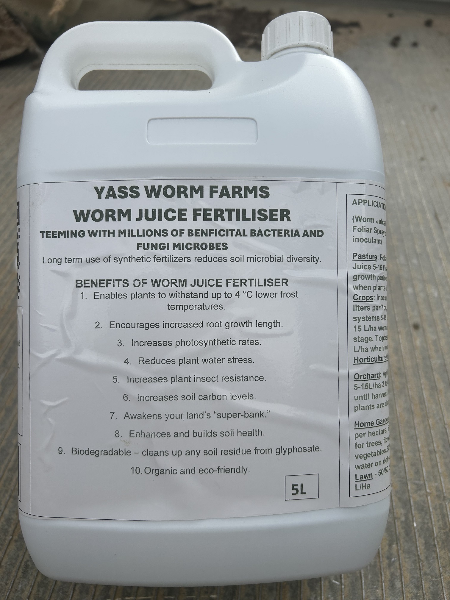 5L Worm Juice Fertiliser