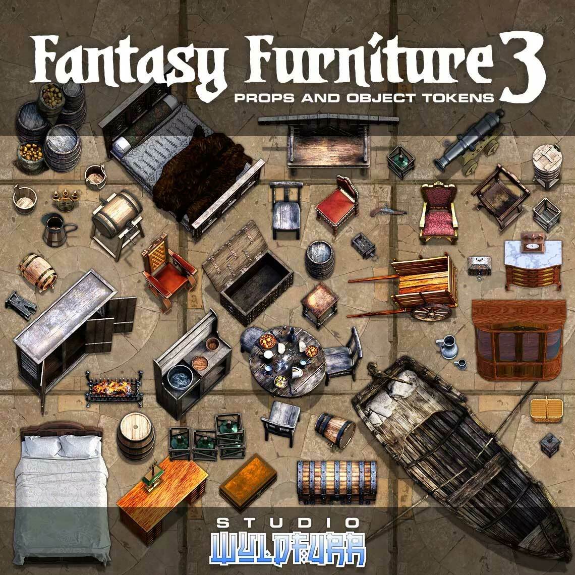 Fantasy Furniture 3 Token Pack