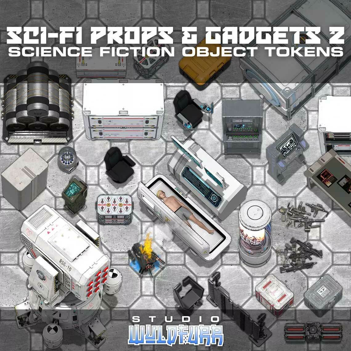 Sci-fi Props and Objects 2 Token Pack