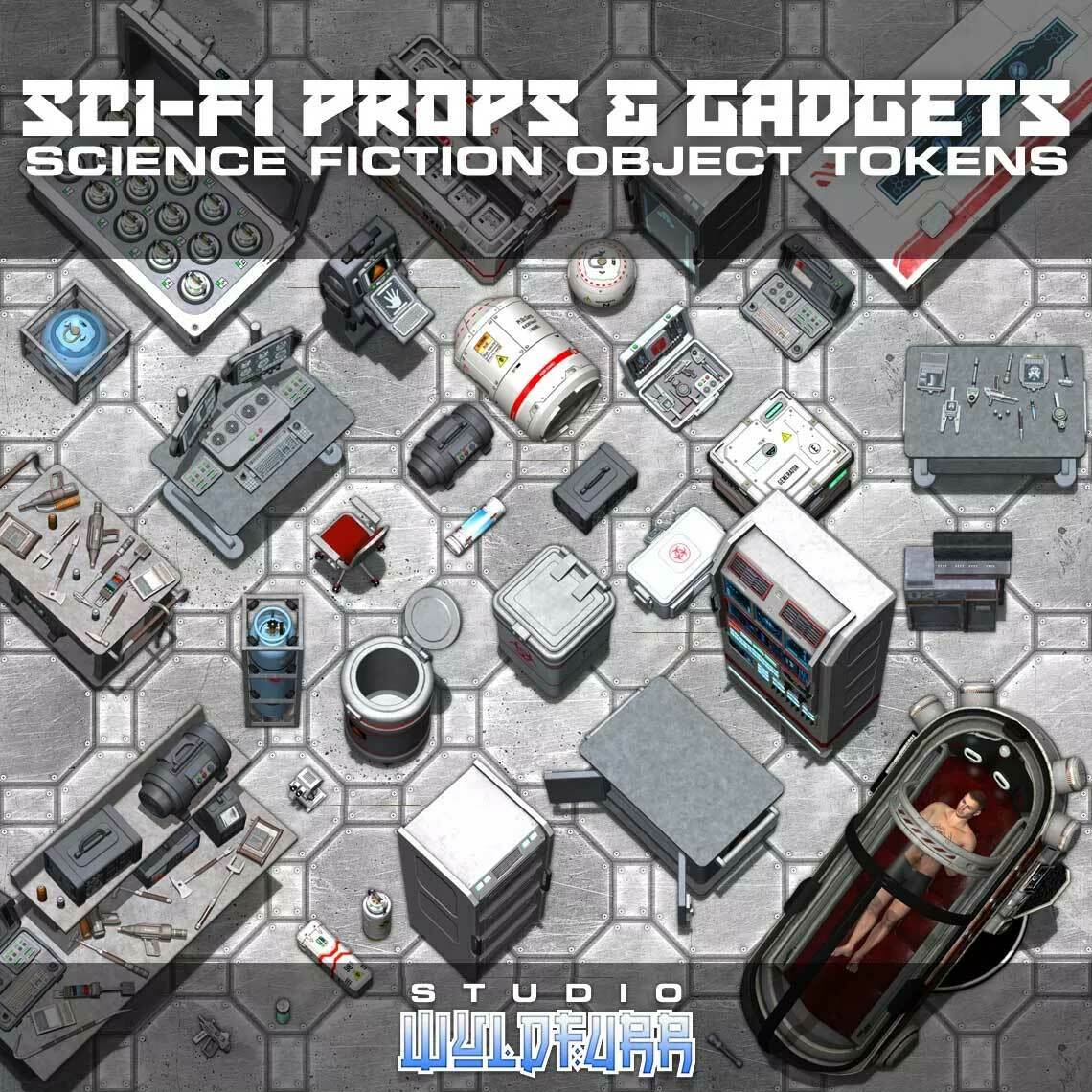 Sci-fi Props and Gadgets Token Pack