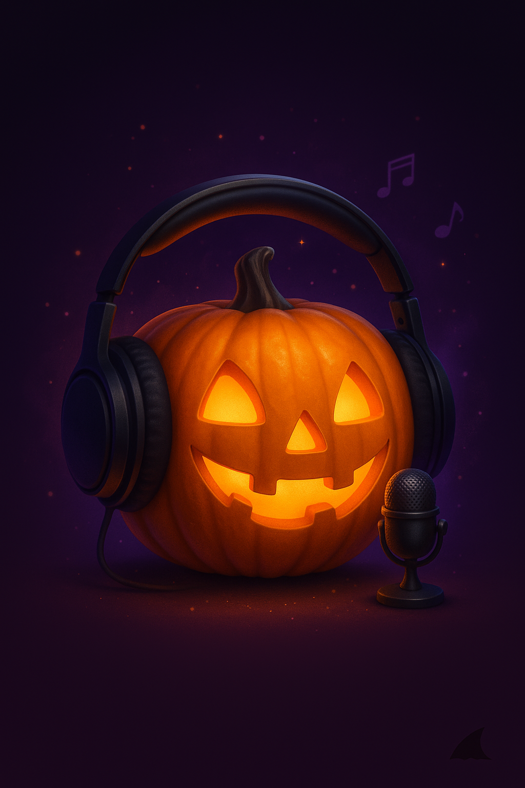 Story-Gram pumpkin with mic
